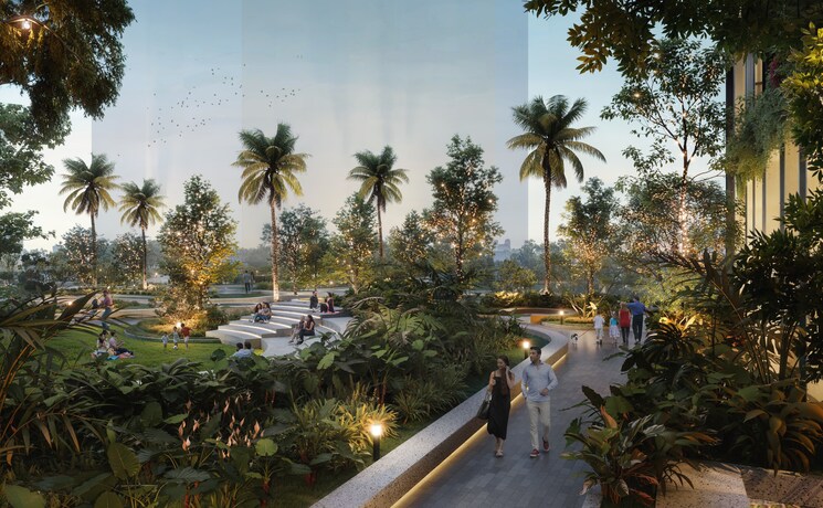 Garden, runwal-7-mahalaxmi 3 Bedroom 1200 Sq.Ft. Apartment In Mahalaxmi Mumbai 7694495