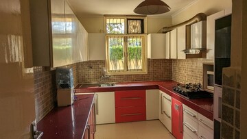 Kitchen in 4 BHK Builder Floor at Sushant Lok 3, Sector 57 – for Sale