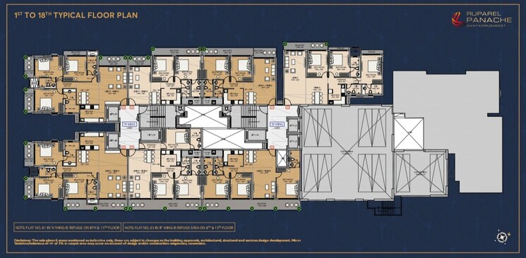 Master Plan, ruparel-panache 3 Bedroom 1185 Sq.Ft. Apartment In Santacruz West Mumbai 7695037