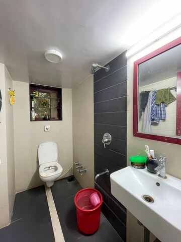 Bathroom in 2 BHK Apartment at Raj Umang 2, Dahisar East – for Sale
