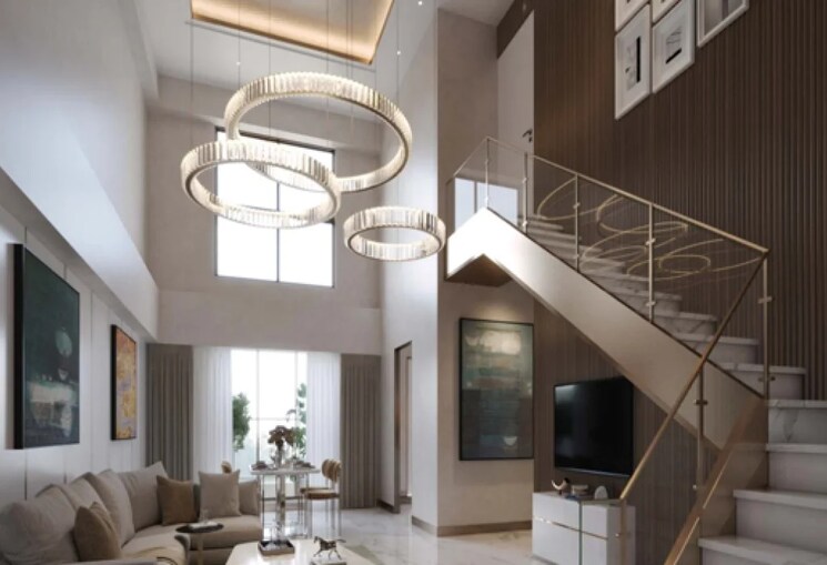 Living Room, gera-island-of-joy 4 Bedroom 1830 Sq.Ft. Apartment In Kharadi Pune 7696615