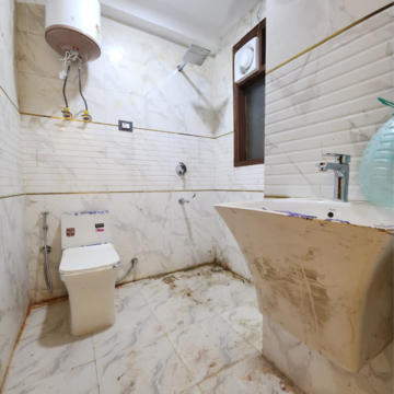 Bathroom in 3 BHK Builder Floor at Chattarpur – for Sale