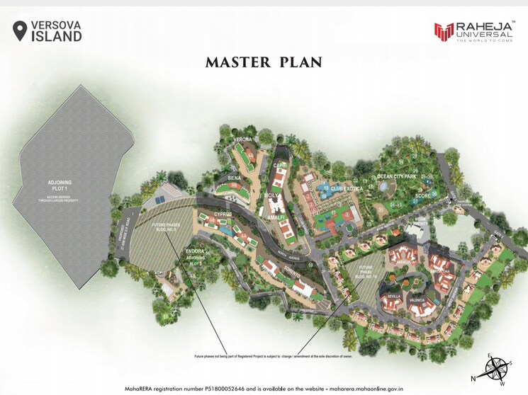 Master Plan, raheja-exotica-cyprus 3 Bedroom 1468 Sq.Ft. Apartment In Madh Mumbai 7698800