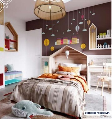 Bedroom in 2 BHK Apartment at Mahalaxmi Elegance, Undri – for Sale