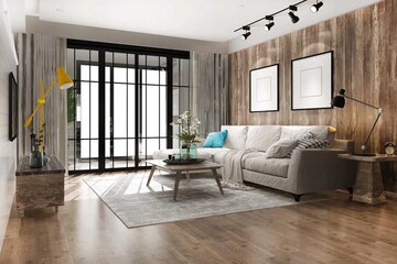 Living Room in 2 BHK Apartment at Thane West – for Sale