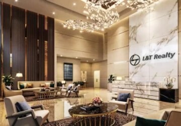 Living Room in 3 BHK Apartment at Sector 128 – for Sale
