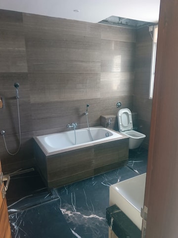 Bathroom in 5 BHK Apartment at RMZ Latitude, Hebbal – for Rent