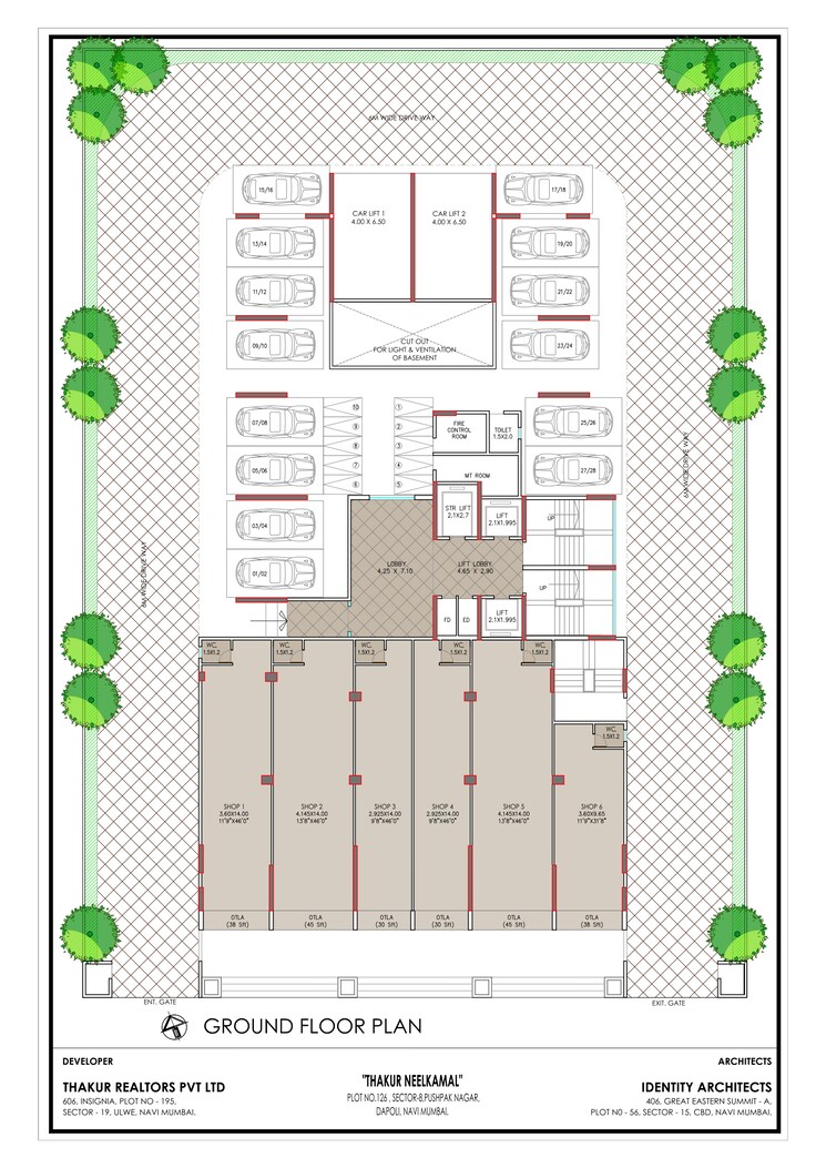Floor Plan, thakur-neelkamal 1 Bedroom 765 Sq.Ft. Apartment In Pushpak Nagar Navi Mumbai 7707784
