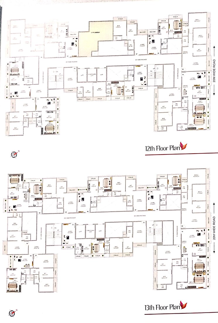 Floor Plan, sirvi-heights 1 Bedroom 685 Sq.Ft. Apartment In Dapoli Navi Mumbai 7706788