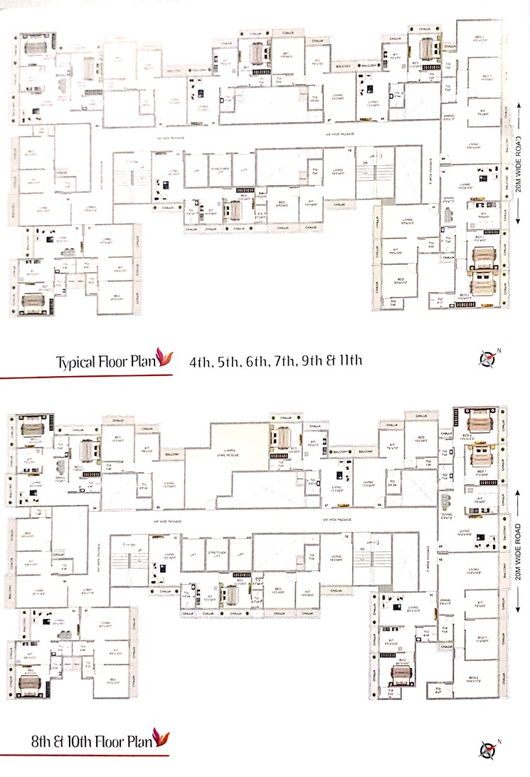 Floor Plan, sirvi-heights 1 Bedroom 685 Sq.Ft. Apartment In Dapoli Navi Mumbai 7706788