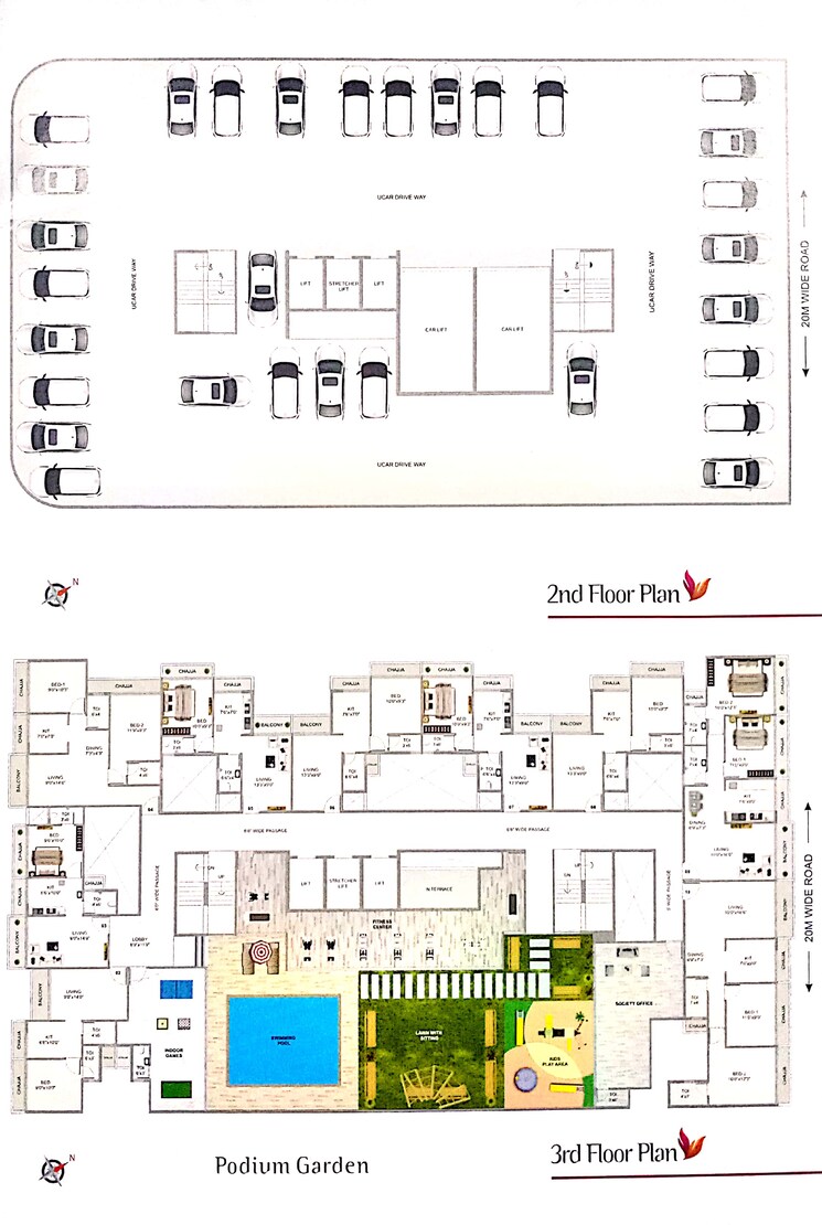Floor Plan, sirvi-heights 1 Bedroom 685 Sq.Ft. Apartment In Dapoli Navi Mumbai 7706788