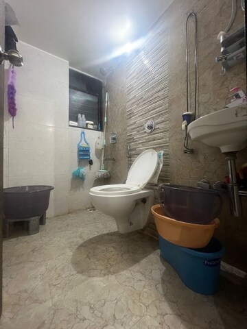 Bathroom in 1 BHK Apartment at Sanghvi Valley, Kalwa – for Sale