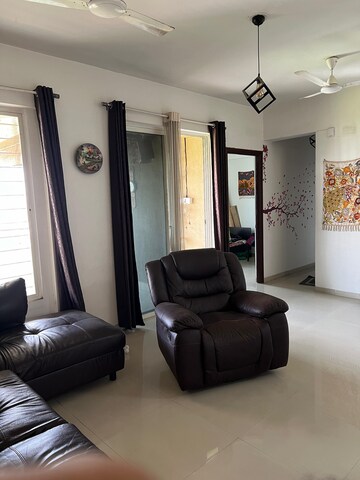 Living Room in 2 BHK Apartment at Goel Ganga Estoria, Undri – for Sale