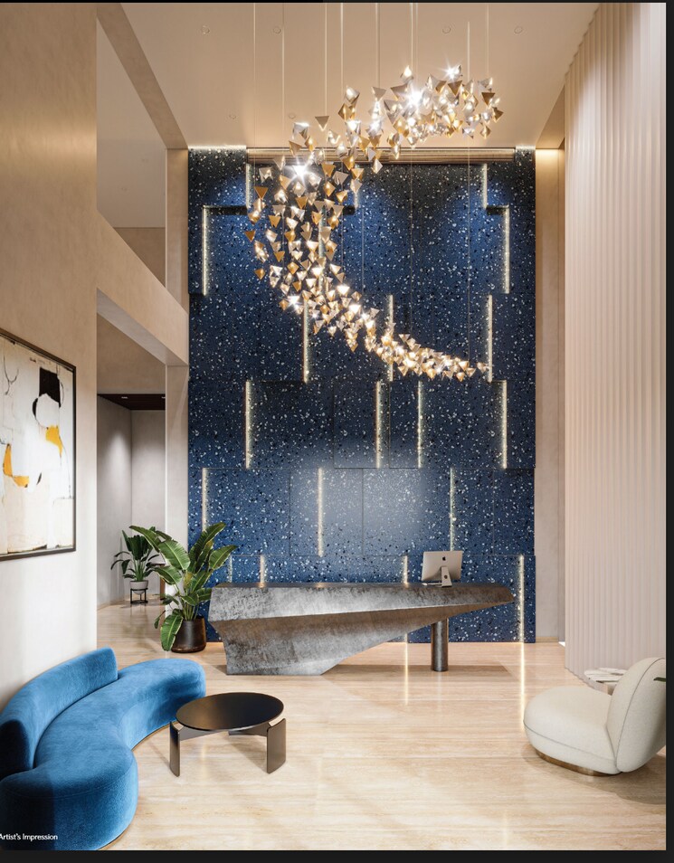 Living Room, eon-one 2 Bedroom 858 Sq.Ft. Builder Floor In Prabhadevi Mumbai 7710670