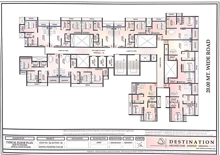 Floor Plan, bn-kavya-hills 1 Bedroom 775 Sq.Ft. Apartment In Dapoli Navi Mumbai 7710671