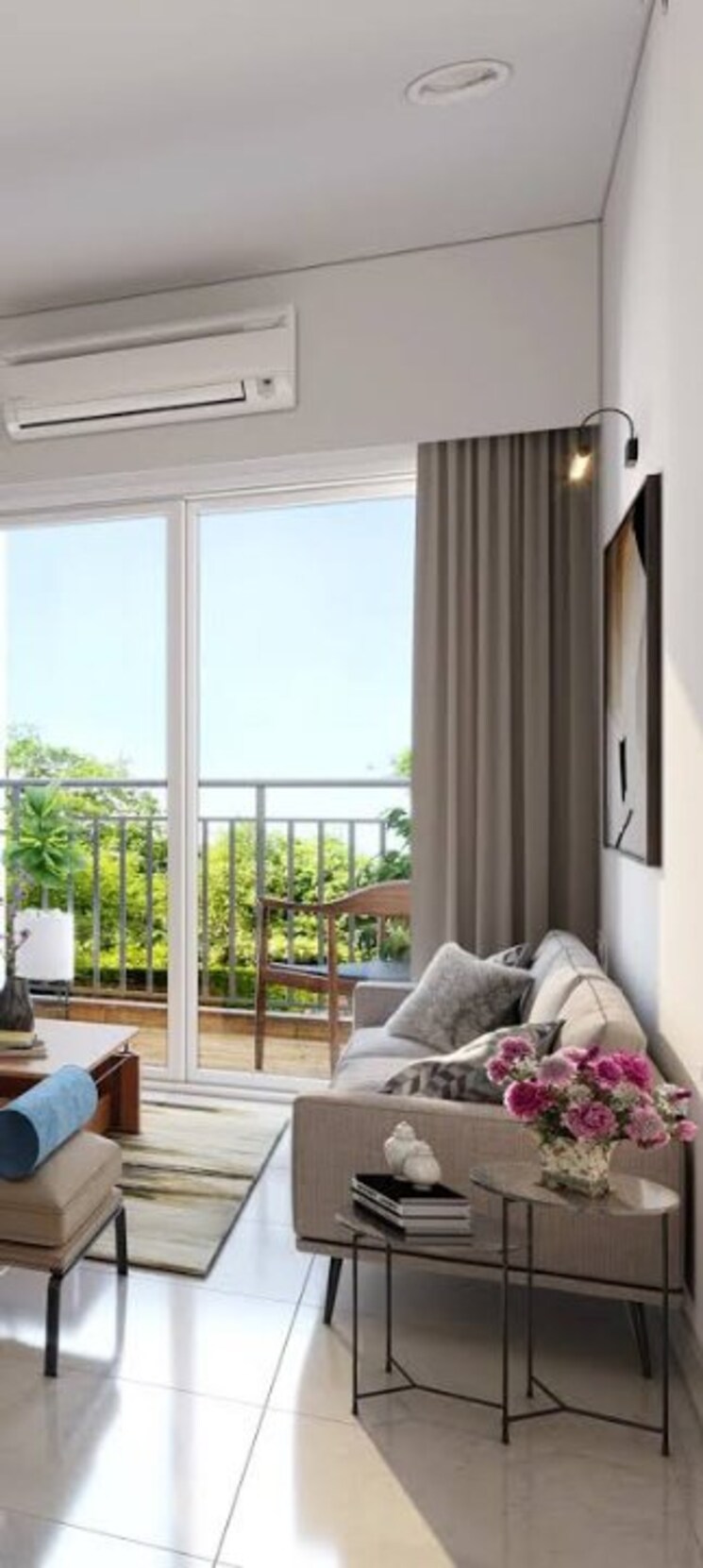 Living Room, godrej-sky-greens 3 Bedroom 850 Sq.Ft. Apartment In Kharadi Pune 7711046
