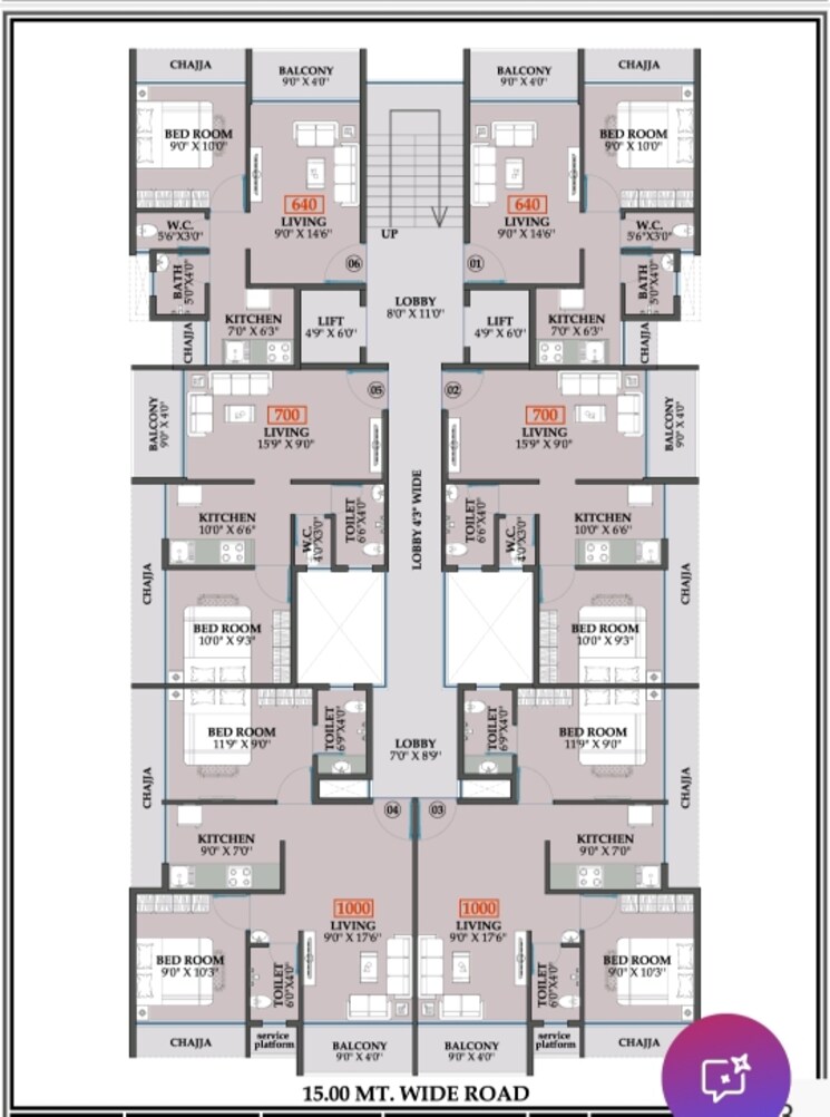 Floor Plan, bhagat-parth-serenity 1 Bedroom 354 Sq.Ft. Apartment In Kamothe Sector 19 Navi Mumbai 7711757