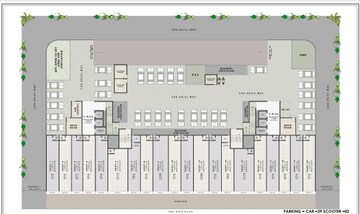 Floor Plan in 2 BHK Apartment at Khandeshwar – for Sale