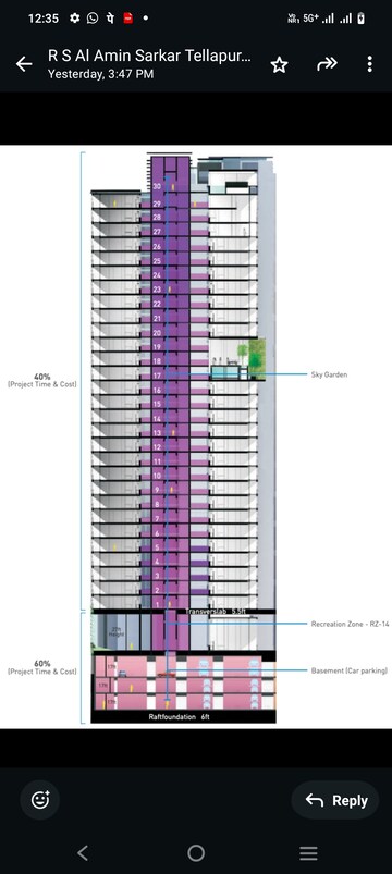 Staircase in 4 BHK Villa at Tellapur – for Sale