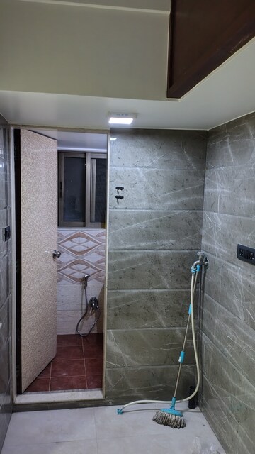 Bathroom in 3 BHK Apartment at Chaitanya Tower, Prabhadevi – for Rent