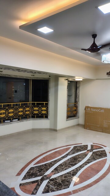 Living Room in 3 BHK Apartment at Chaitanya Tower, Prabhadevi – for Rent