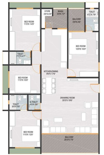 4 BHK Apartment For Resale in Shela Ahmedabad  7714693