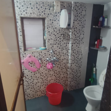 Bathroom in 1 BHK Apartment at Vasudev Sky High, Kanakia Road – for Sale