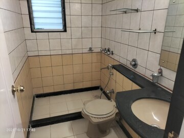 Bathroom in 3 BHK Apartment at Vascon Eves Garden, Baner – for Rent