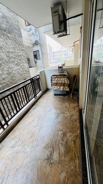 Balcony in 3 BHK Apartment at Green Valley Residencia, Ghazipur – for Rent