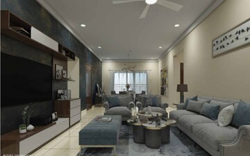 Living Room in 3 BHK Apartment at Rajapushpa Provincia, Narsingi – for Sale