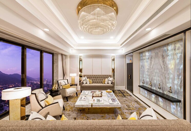 Living Room, sheth-montana 4 Bedroom 1951 Sq.Ft. Apartment In Mulund West Mumbai 7727261