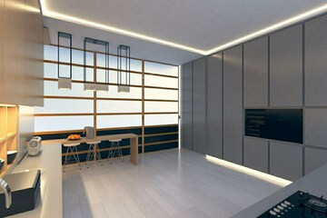 Living Room in 5 BHK Apartment at Vesu – for Sale