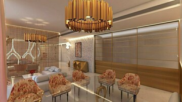 Living Room in 5 BHK Apartment at Vesu – for Sale