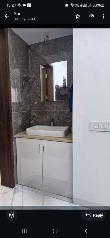 Bathroom in 3 BHK Apartment at VTP Solitaire, Baner – for Rent