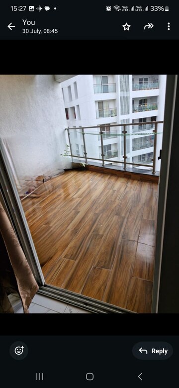 Balcony in 3 BHK Apartment at VTP Solitaire, Baner – for Rent