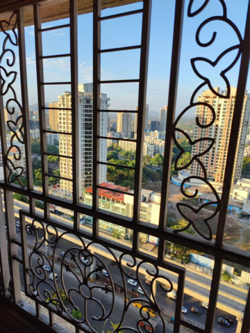 रेसिडेंशियल फ्लैट वर्ग फुट फॉर रेंट इन प्रथा पुष्प सोसायटी थाने  7727731