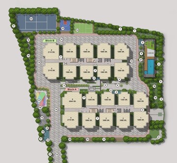 Master Plan in 3 BHK Apartment at Bricks Cyberwoods, Osman Nagar – for Sale