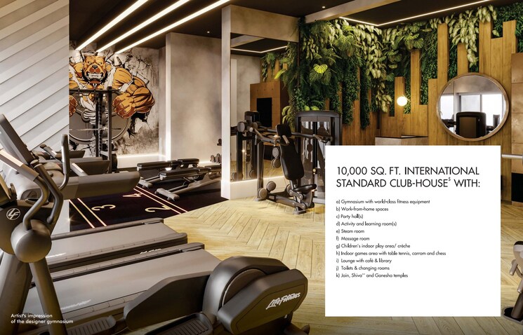 Gym, lodha-amara 2 Bedroom 700 Sq.Ft. Apartment In Kolshet Road Thane 7729154