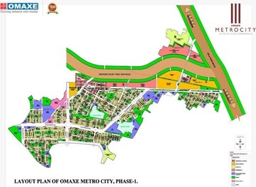 2 BHK Builder Floor – Map Location View at Omaxe Metro City, Kalli Paschim - for Sale