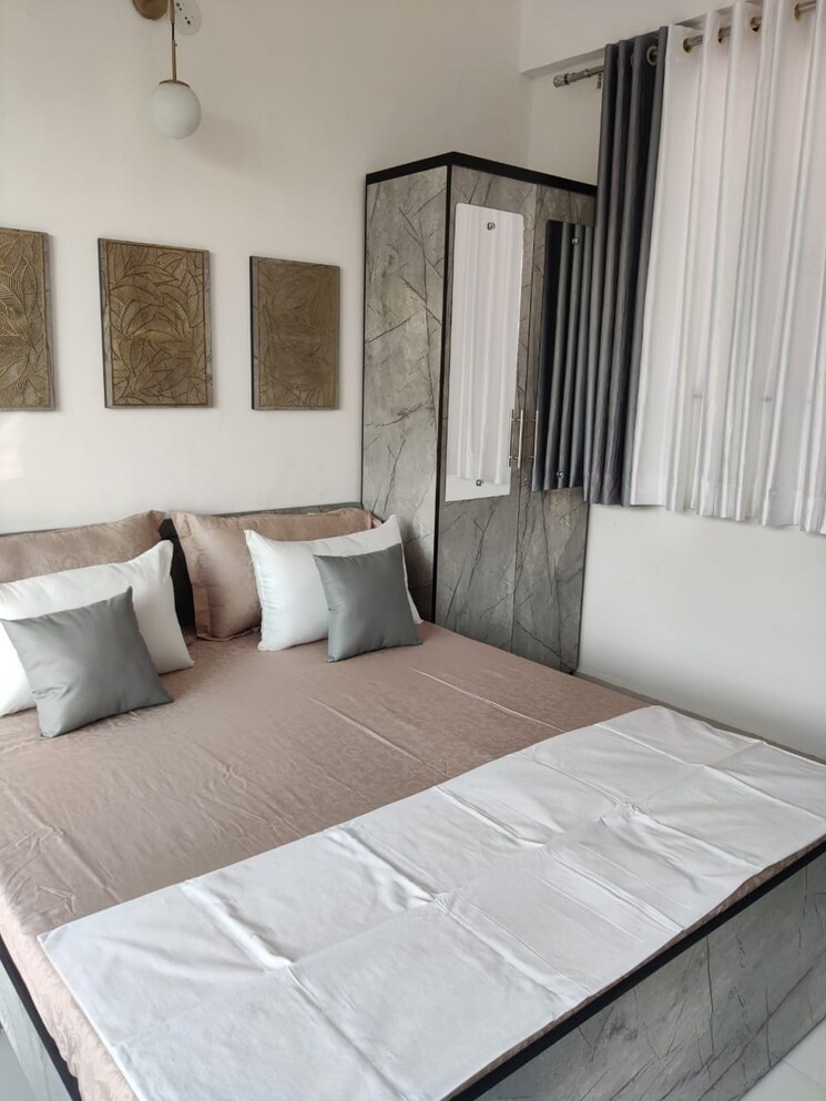 Bedroom, shrinivas-classic 1 Bedroom 700 Sq.Ft. Apartment In Wadgaon Sheri Pune 7731257