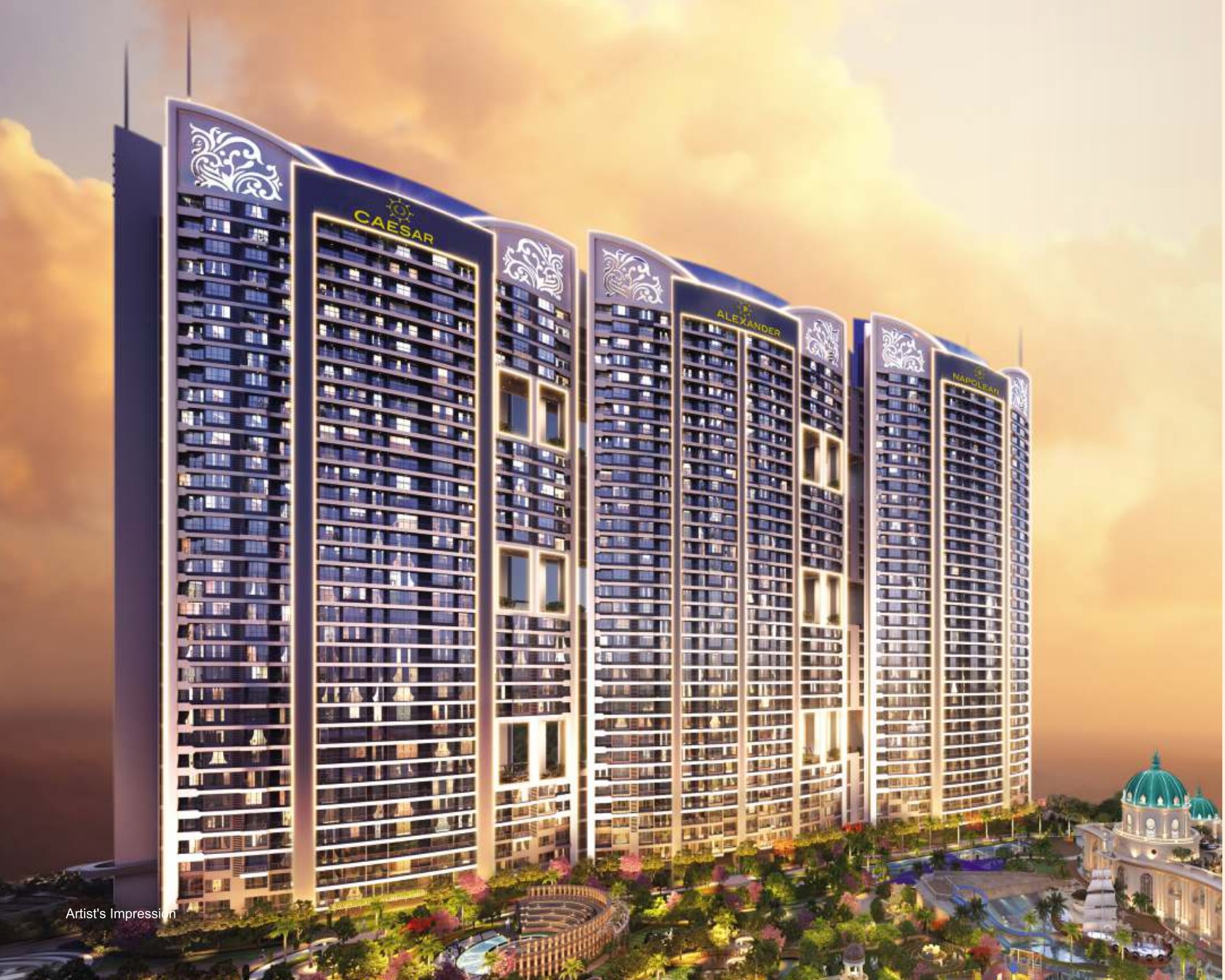 2 BHK Apartment For Resale in Paradise Sai World Empire Kharghar Navi Mumbai  7731299