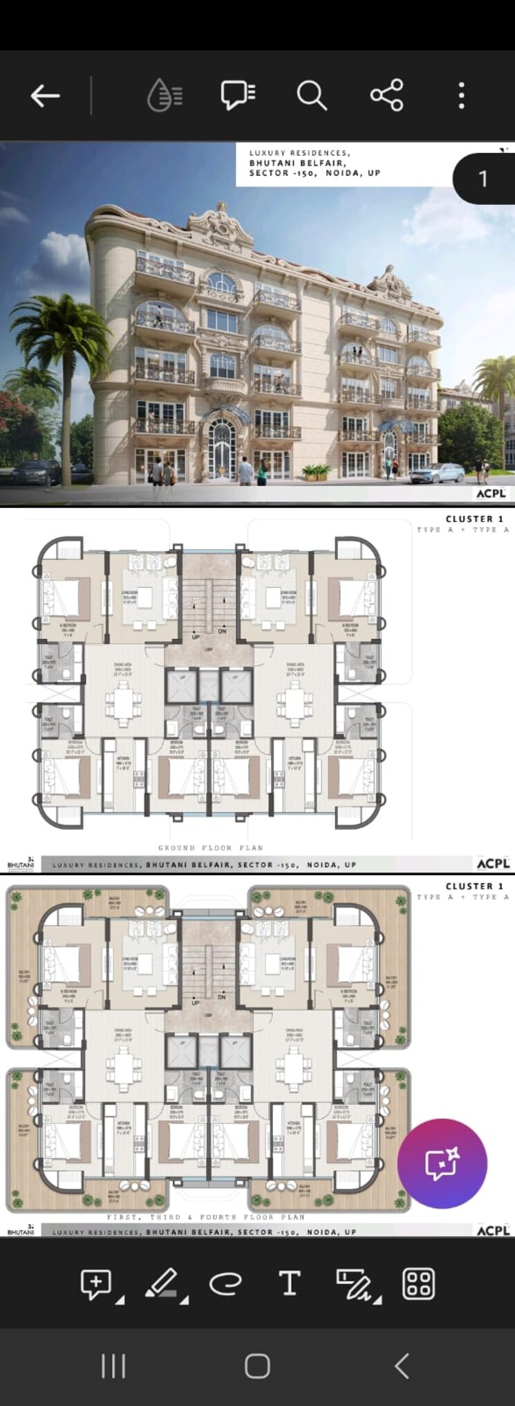 Floor Plan, bhutani-city-center 4 Bedroom 2800 Sq.Ft. Apartment In Sector 150 Noida 7731415