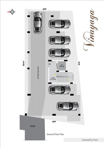 Floor Plan in 2 BHK Apartment at Gerugambakkam – for Sale