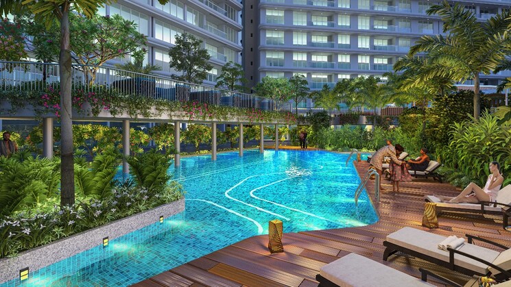 Swimming Pool, nms-palm-amore 4 Bedroom 2529 Sq.Ft. Builder Floor In Seawoods Sector 46 Navi Mumbai 7732538