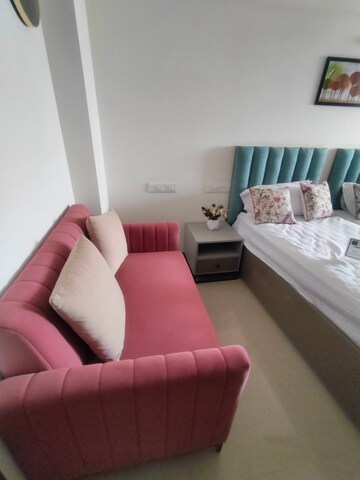 Furnished Amenities in Studio Apartment at Okay Plus Solitaire Suites, Ramnagariya – for Rent