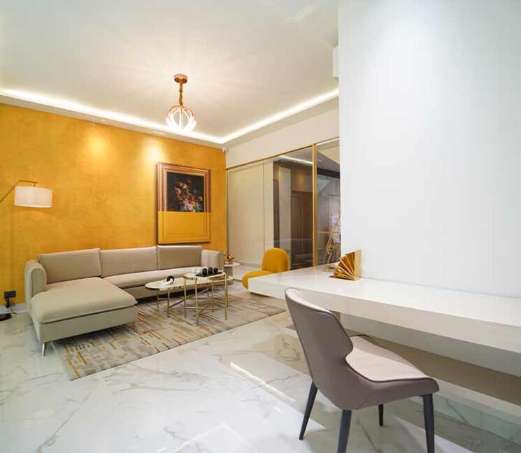 Living Room, dlf-gardencity-enclave 3.5 Bedroom 1543 Sq.Ft. Builder Floor In Sector 93 Gurgaon 7734406