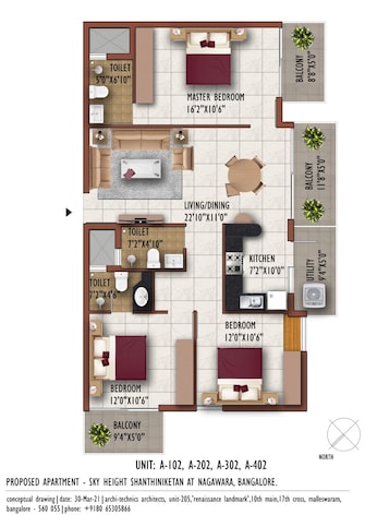 2 BHK Apartment For Resale in Kadugondanahalli Bangalore  7734592