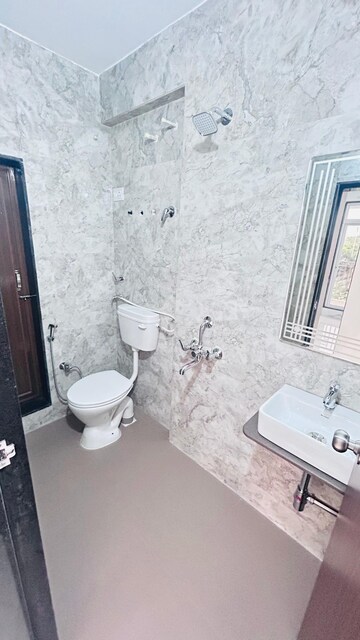 Bathroom in 3 BHK Apartment at Thanekar Palacio, Badlapur East – for Sale