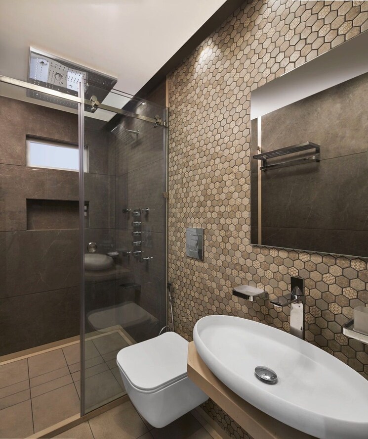 Bathroom, varun-garden 3 Bedroom 1400 Sq.Ft. Apartment In Ghodbunder Road Thane 7737193