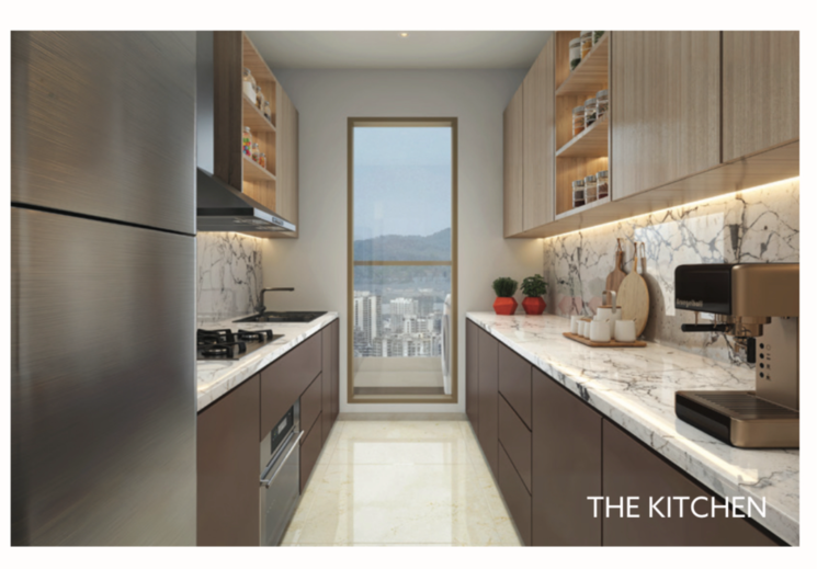 Kitchen, leena-oasis 2 Bedroom 751 Sq.Ft. Apartment In Bhayandar East Thane 7737902